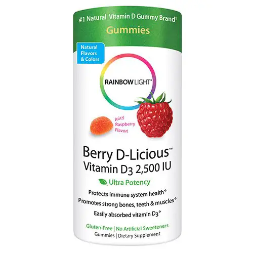 Best Natural ADHD Supplement Rainbow Light Berry D Licious 2500 IU Vitamin D