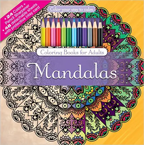 Anxiety Coloring Books Mandalas Adult Coloring Book Set