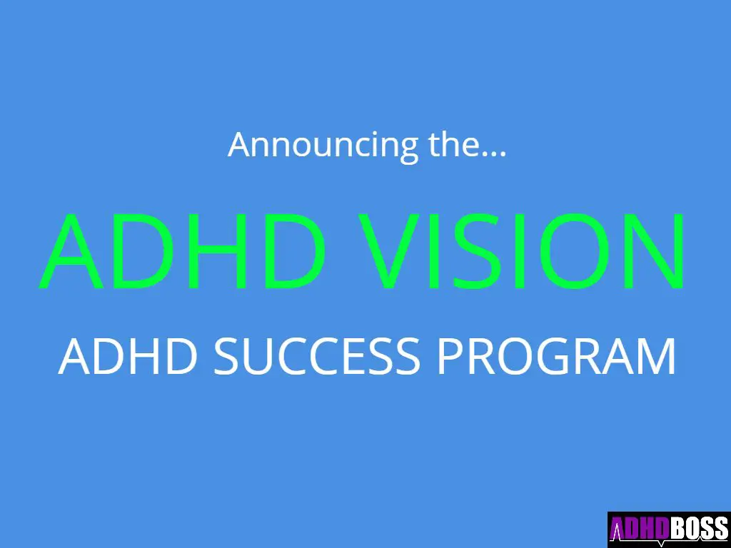 ADHD VISION Success Training Announcement Featured Image ADHD Boss